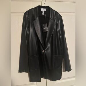 Joseph Ribkoff Leatherette Blazer Style 223090 New with Tags